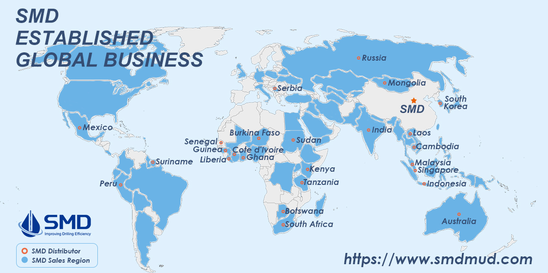 Drilling fluids supplier South Africa/Ghana, Mud Supplier Mexico/Peru, Drilling additives supplier in Indonesia/Malaysia, Drilling fluids supplier Australia