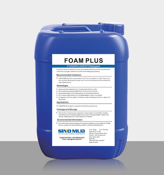 Foaming agents detergents sino mud