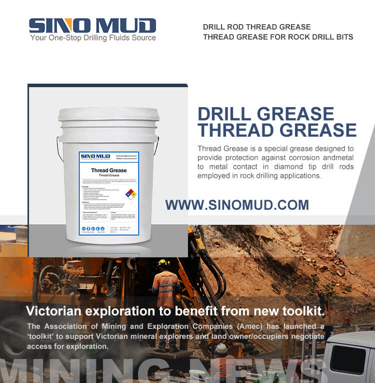 drill rod thread grease, THREAD GREASE for ROCK DRILL BITS
