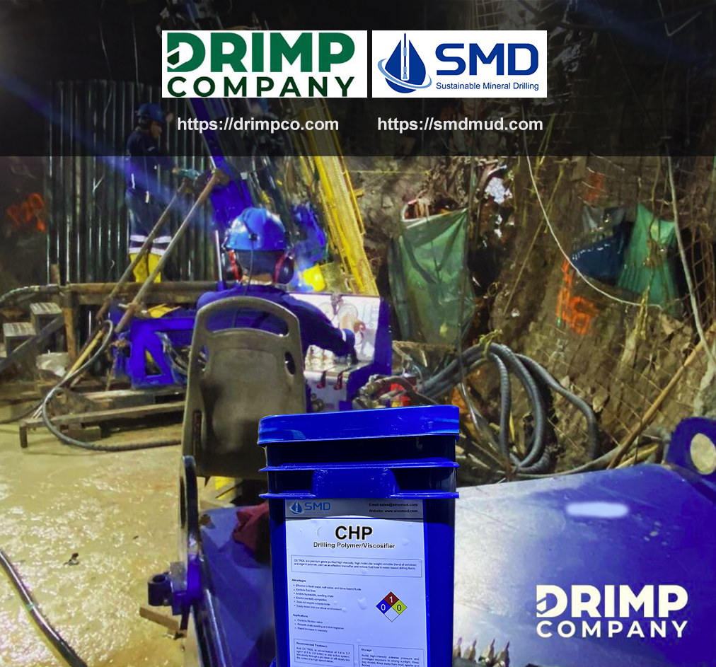 SMD drilling fluids supplier in Colombia: DRIMP COMPANY. Powder polymer, Foam plus, 
Liquid polymer SUPER POLY, DRILL LUBE, HAMMER OIL, THREAD GREASE, and ROD GREASE 