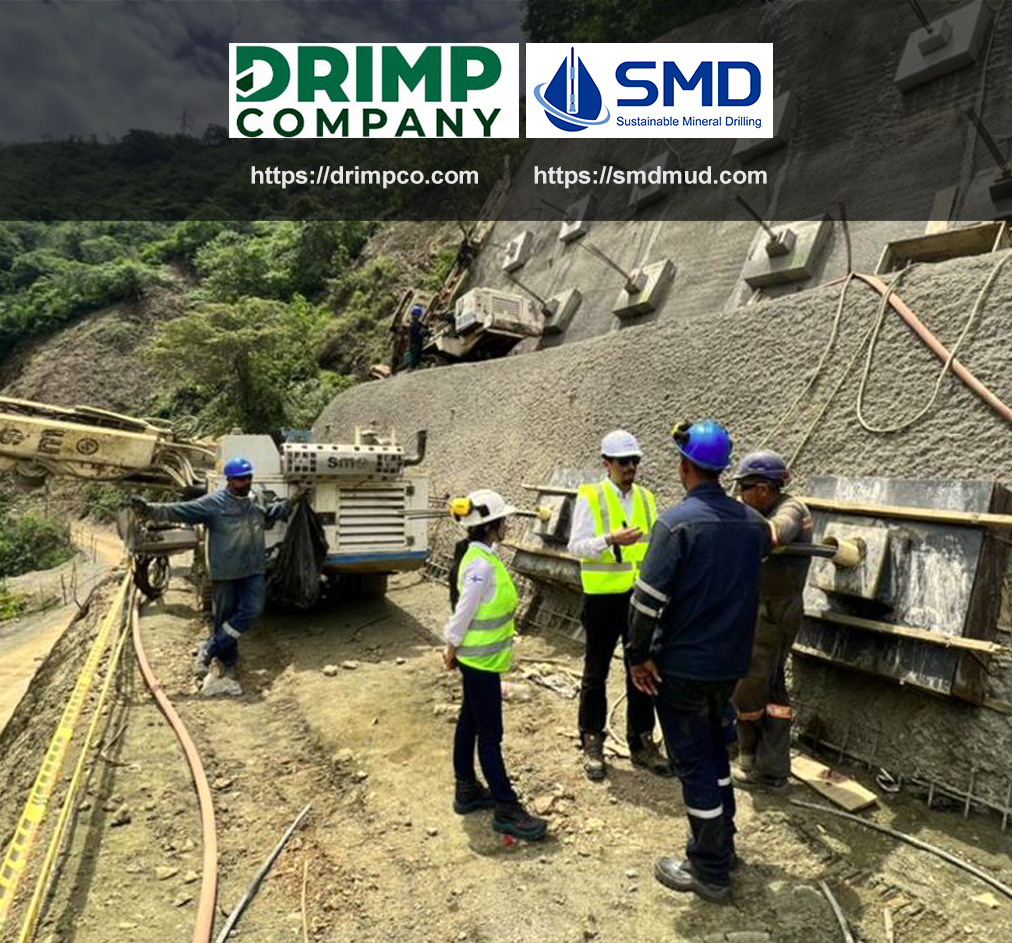 SMD drilling fluids supplier in Colombia: DRIMP COMPANY. Powder polymer, Foam plus, 
Liquid polymer SUPER POLY, DRILL LUBE, HAMMER OIL, THREAD GREASE, and ROD GREASE 