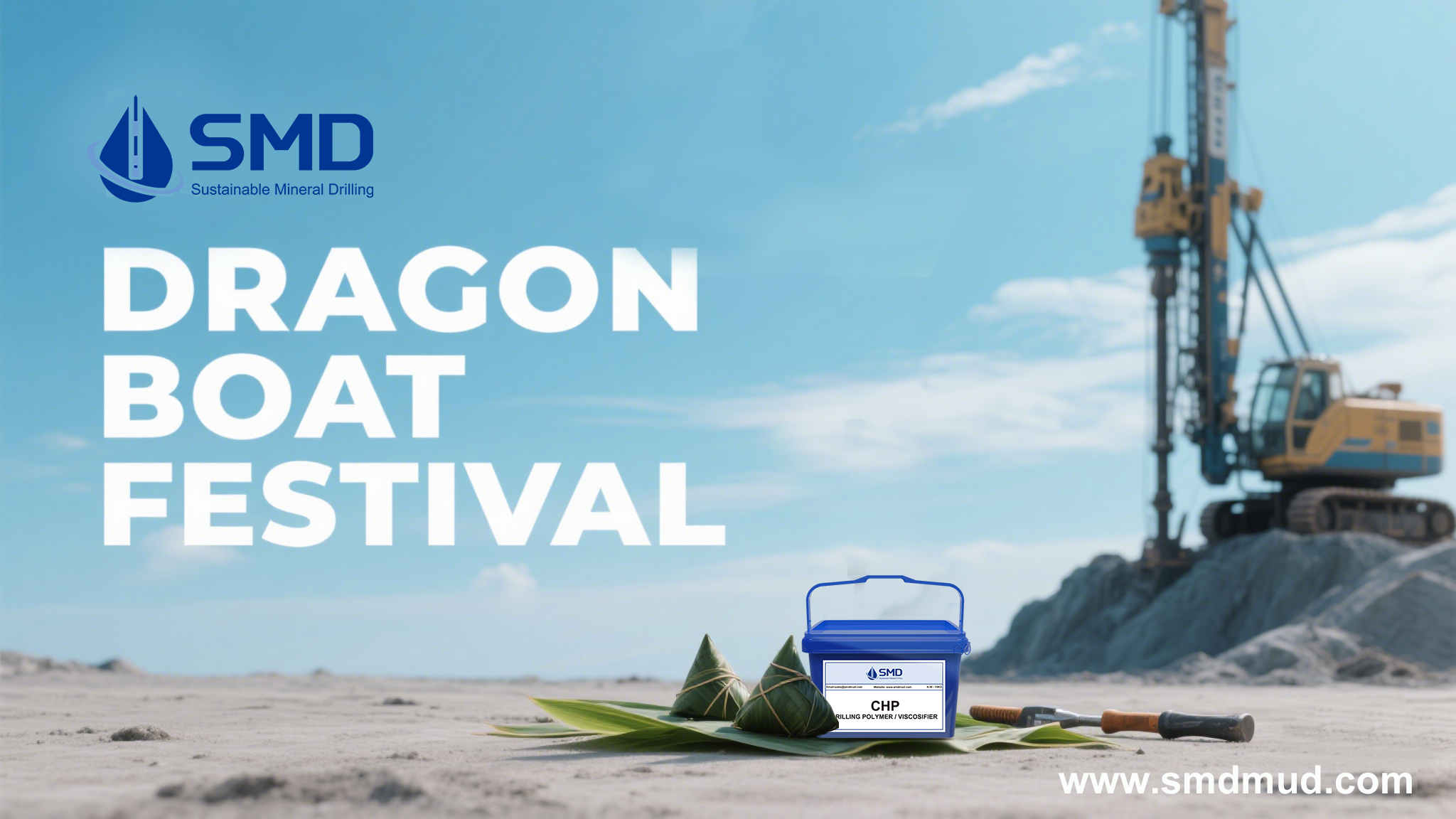 happy Dragon Boat Festival, drilling powder polymer